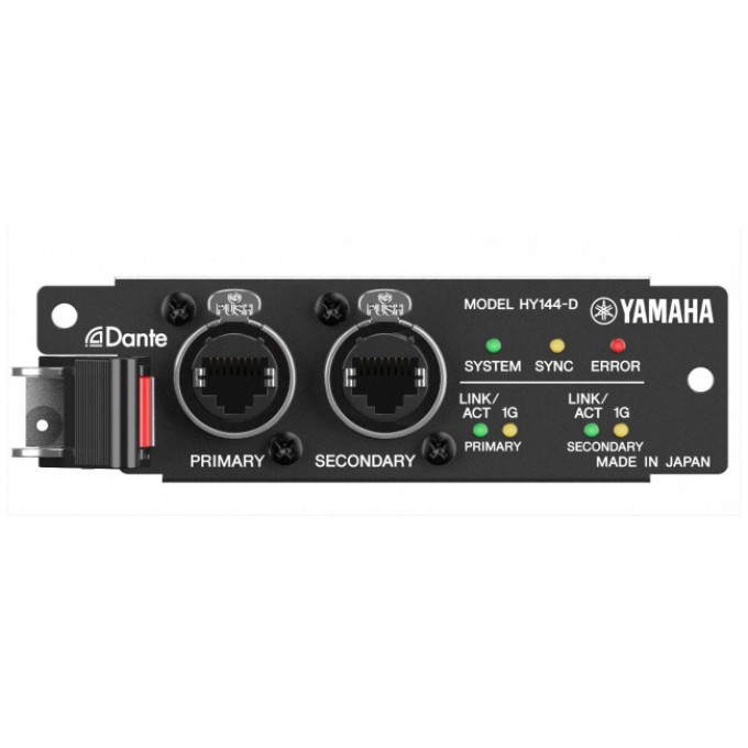 Плата ввода/вывода цифрового сигнала с поддержкой протокола Dante YAMAHA HY144-D