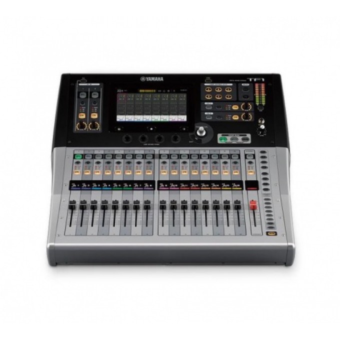 Профессиональная цифровая консоль. Фейдеры: 16 + 1 (мастер). 16 мик/лин вх (XLR/TRS) + 2 лин стерео (RCA), 16 вых (XLR), микширующая емкость 40 каналов, 8 DCA-групп, 48 кГц, возможность поканальной записи 34 каналов через USB, 8 эффектов + 10 EQ YAMAHA TF TF1